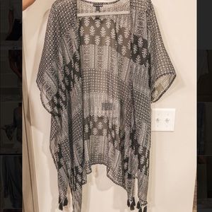 Saks Fifth Avenue Pom Pom Black Tunic